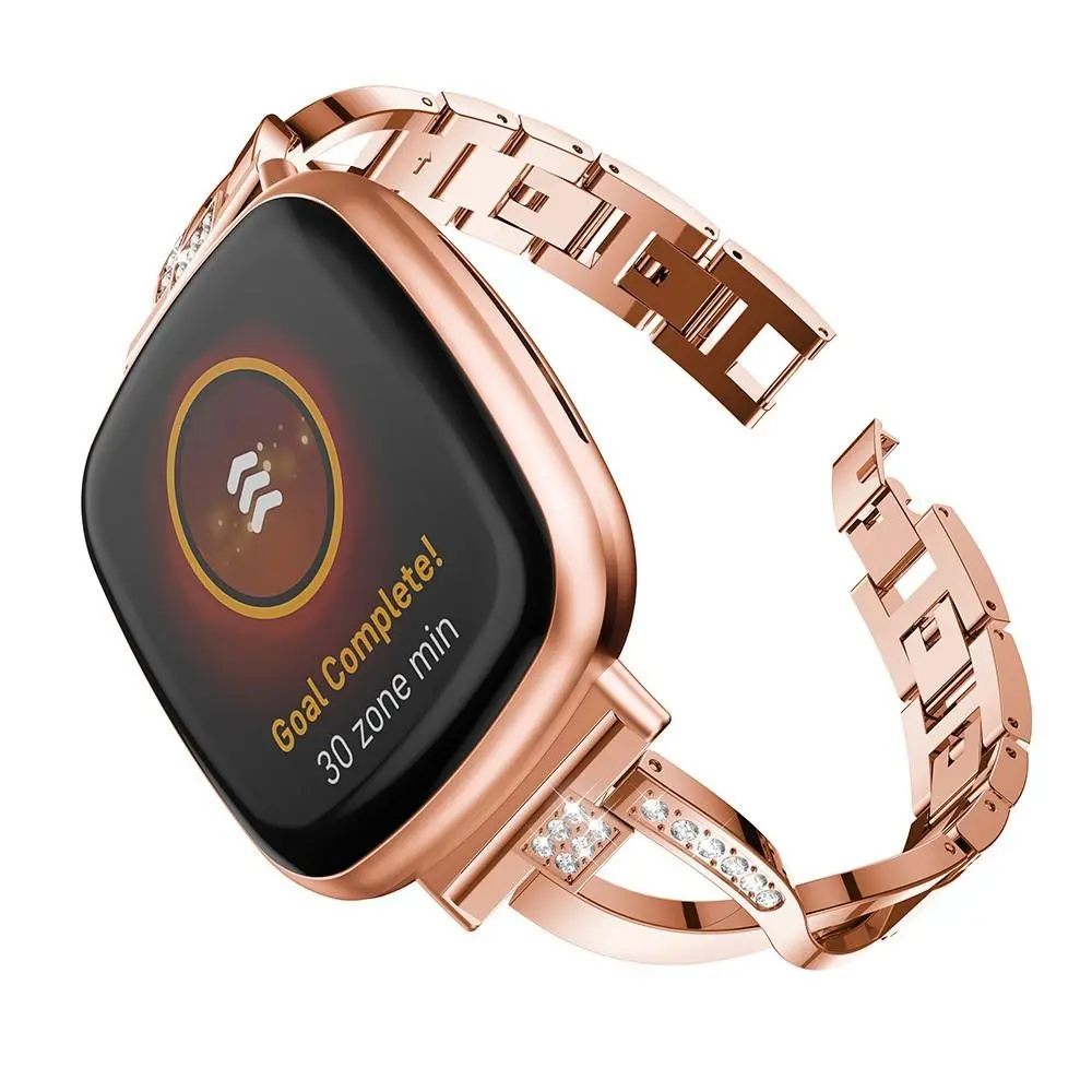 Crystal Bracelet Fitbit Versa 3/Sense Roséguld
