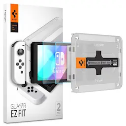 Nintendo Switch OLED Screen Protector GLAS.tR EZ Fit (2-pak)