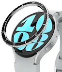 Samsung Galaxy Watch 6 40mm Näytön kehysuoja Bezel Styling, Hopea