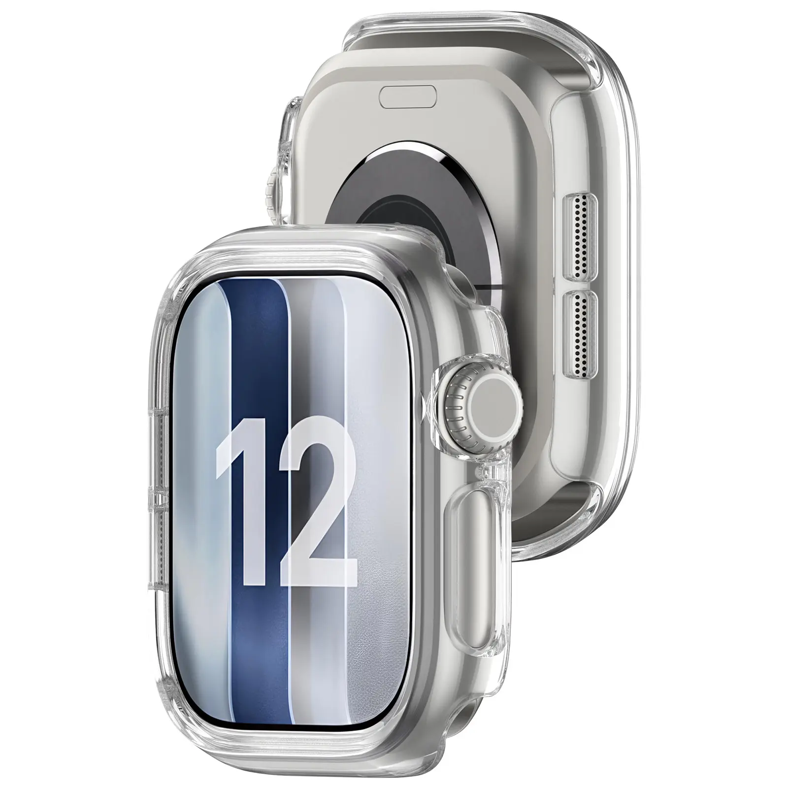Hårdskal Apple Watch Series 12 43mm Genomskinlig