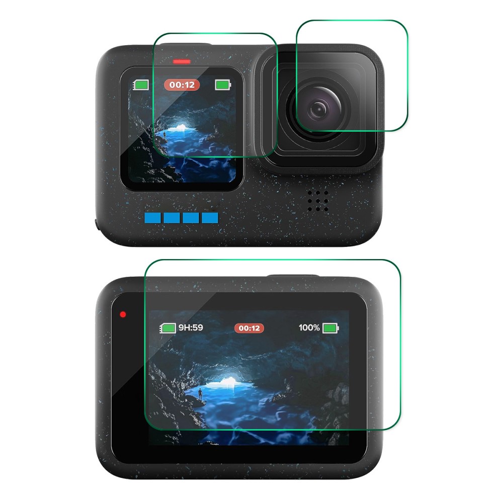 Hat Prince Herdet Glass Skjermbeskytter + Linsebeskyttelse GoPro Hero12