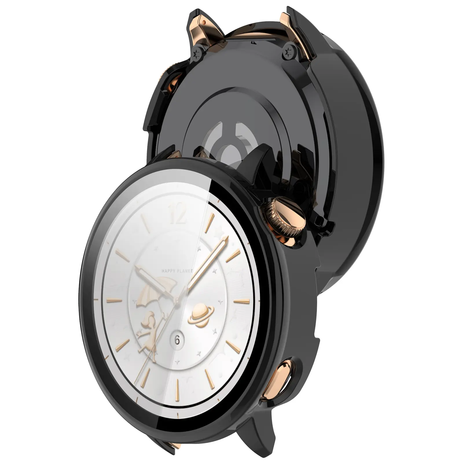 Full Cover Case  OnePlus Watch 3 43mm Svart