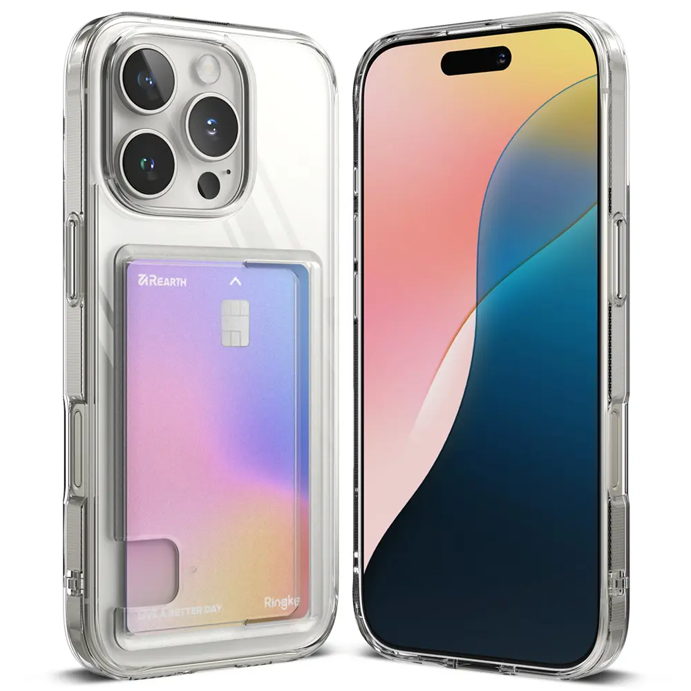 Fusion Card Case iPhone 16 Pro Gennemsigtig