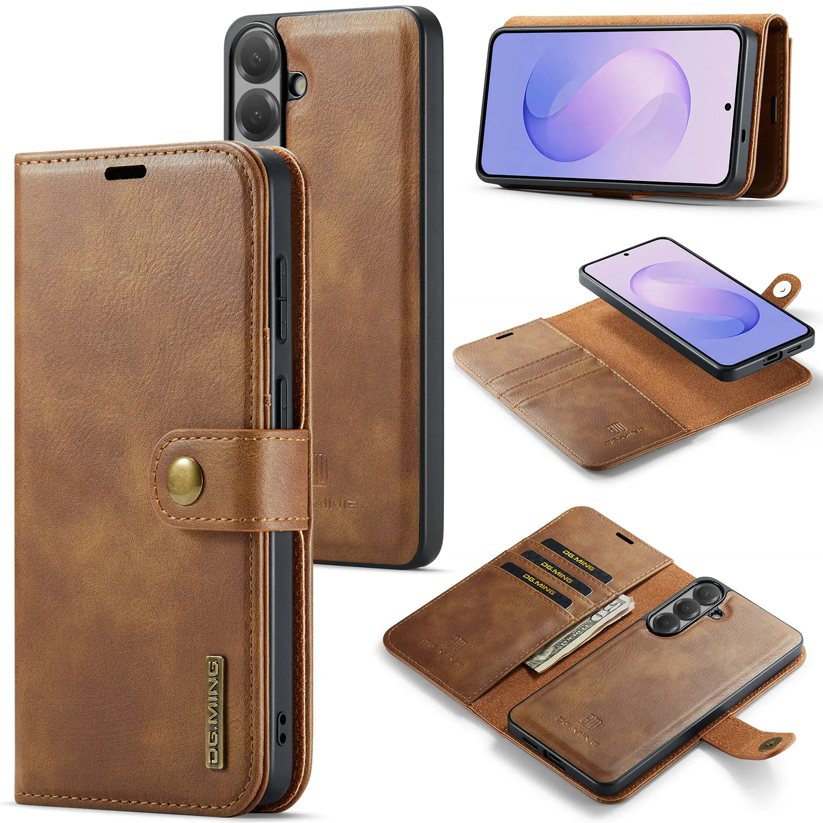 Magnet Wallet Samsung Galaxy S26 FE Cognac