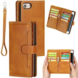 Suojakotelo Multi-slot iPhone SE (2020) cognac