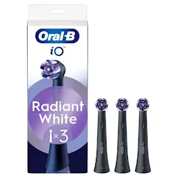 iO Radiant White børstehoder 3-pakning, Svart