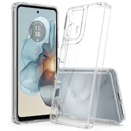 Motorola Moto G85 Crystal Hybrid-skal, Genomskinlig