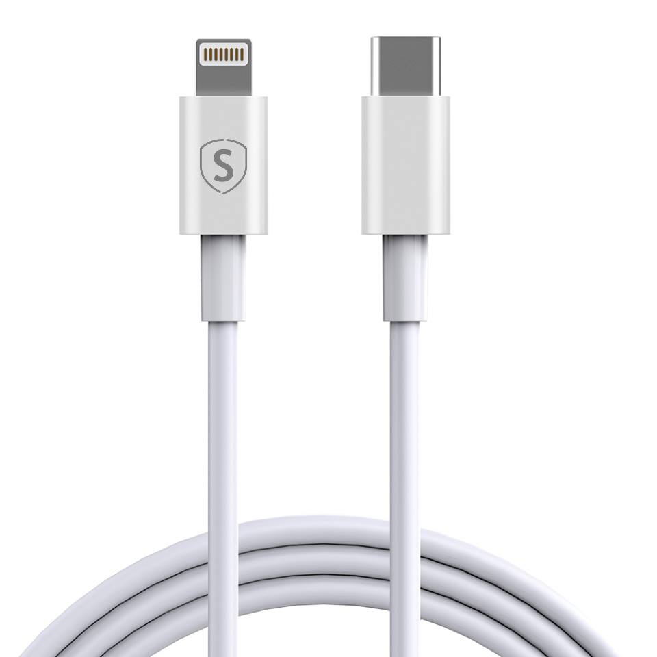 SiGN USB-C til Lightning-kabel 2.1A 2m Hvit