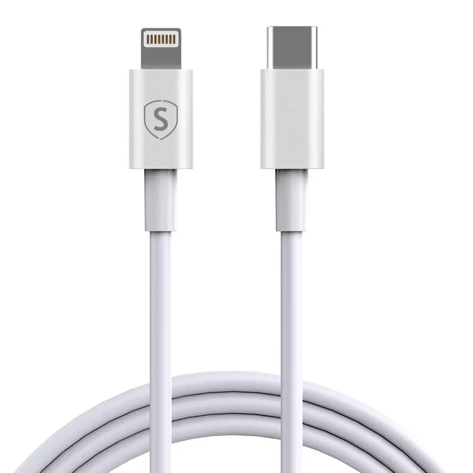 USB-C til Lightning-kabel 2.1A 2m Hvid