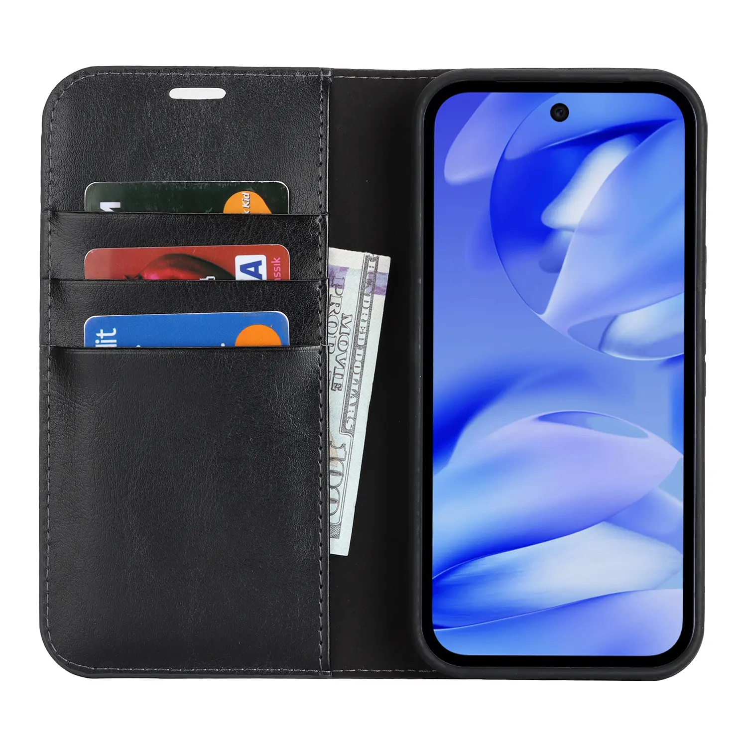 Mobilfodral Äkta Läder Google Pixel 10a Svart