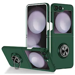 Samsung Galaxy Z Flip 7 Deksel magnetisk ringholder Grønn