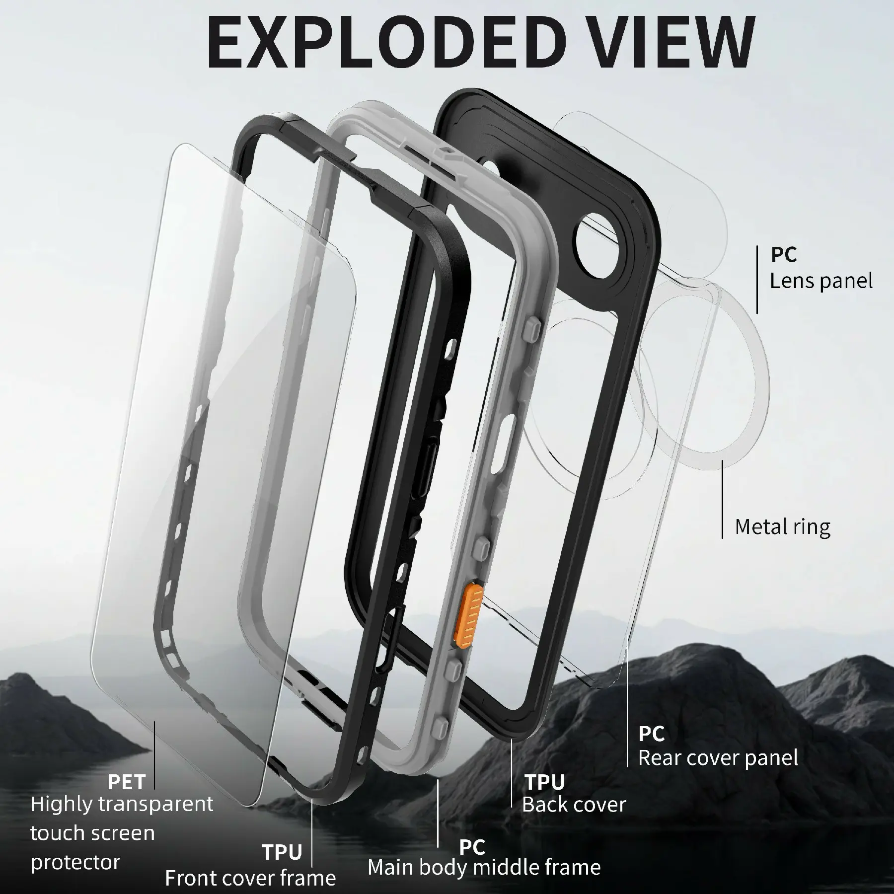Vattentätt Skal iPhone Air transparent