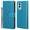 Nahkakotelo Perhonen  OnePlus Nord 2 5G Sininen