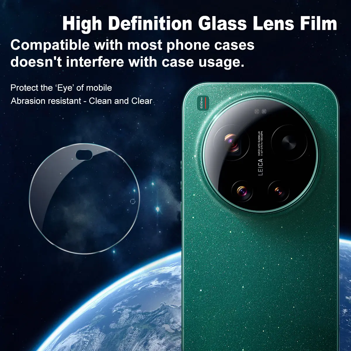Härdat Glas 0.2mm Linsskydd Xiaomi 17 Ultra Genomskinlig