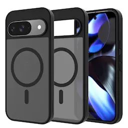 Google Pixel 9 Pro Magneettinen hybridisuojakuori, Frosted Black