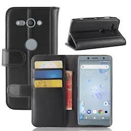 Aito Nahkakotelo Sony Xperia XZ2 Compact Musta