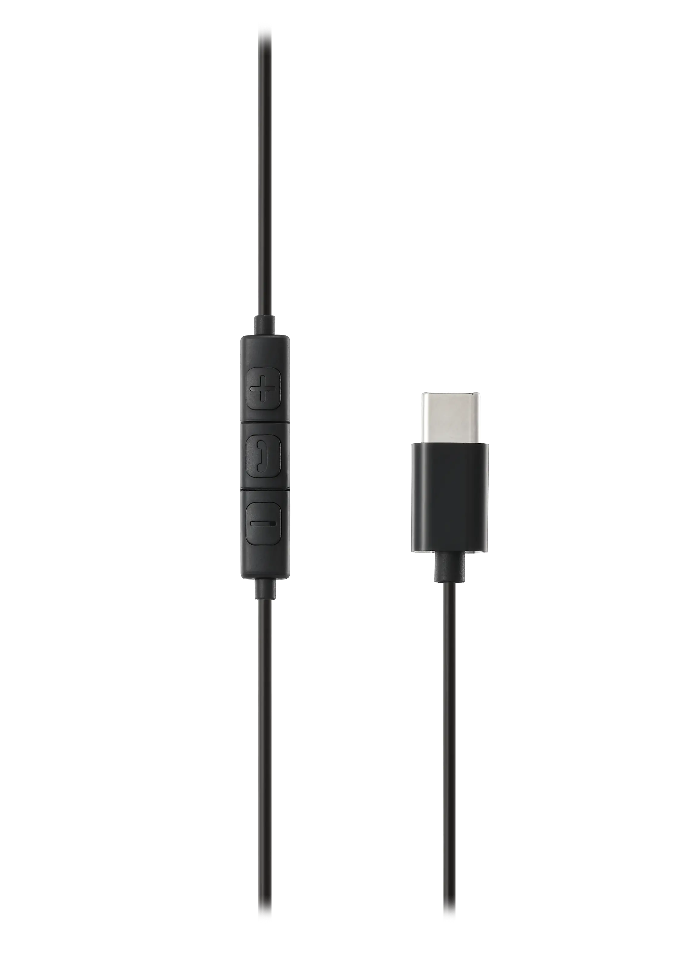 Semi-in-ear hörlurar USB-C svart