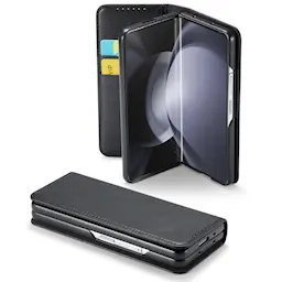 Ekte Lærveske Samsung Galaxy Z Fold 6 Svart
