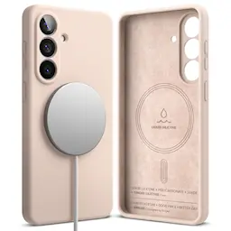 Samsung Galaxy S26 Plus MagSafe silikondeksel, Pink Sand