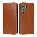 Mobiltaske Ægte Læder Samsung Galaxy A54 Brun