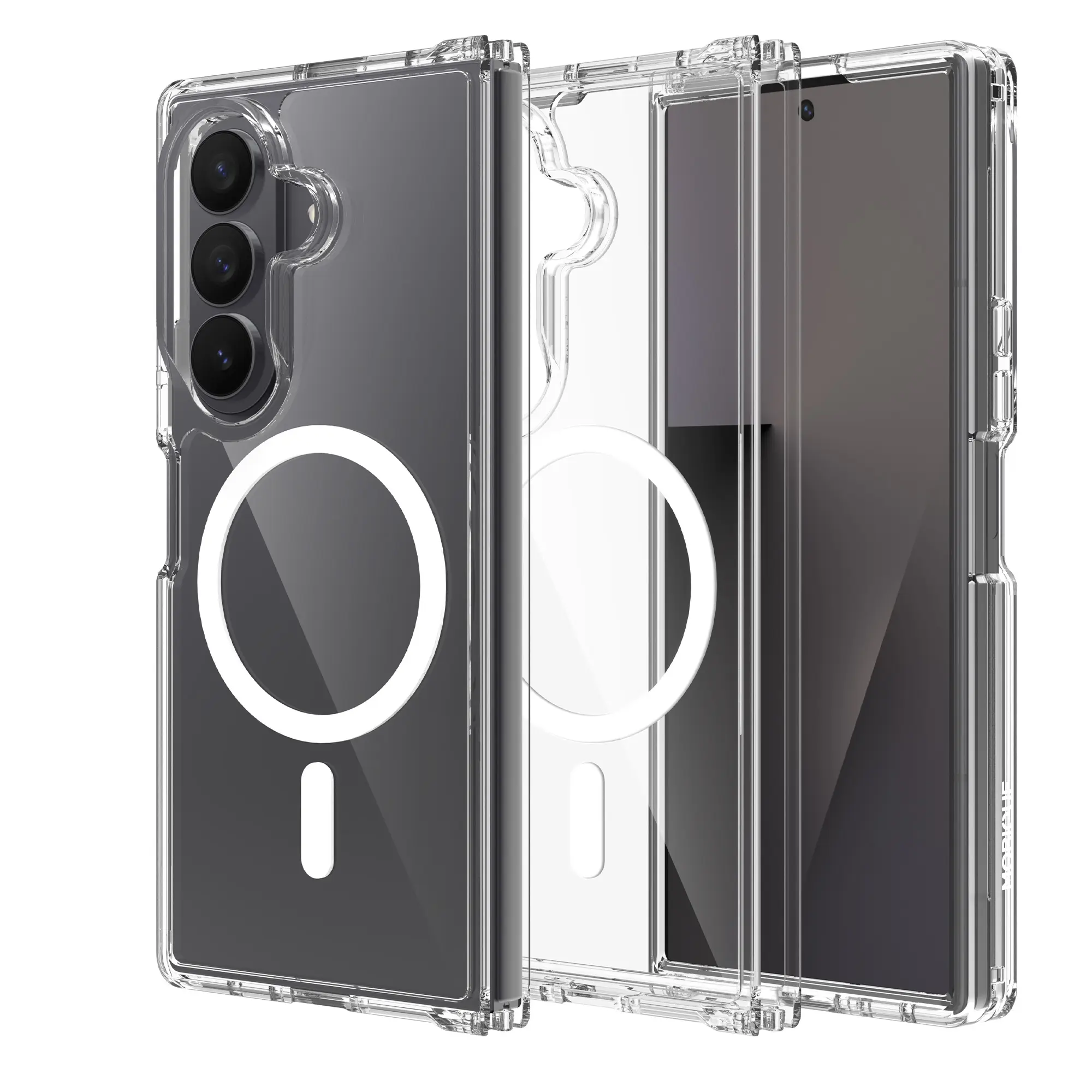 Samsung Galaxy Z Fold 8 Ultra MagSafe Hybrid-suojakuori, Kirkas