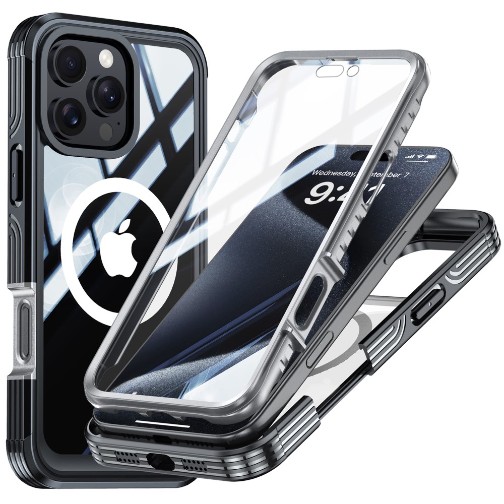 Premium Full Protection Case iPhone 16 Pro Max Musta