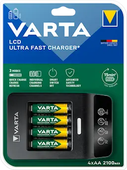 Batterioplader LCD Ultra Fast Charger+