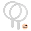 2-pack Universal MagSafe Ring hvid