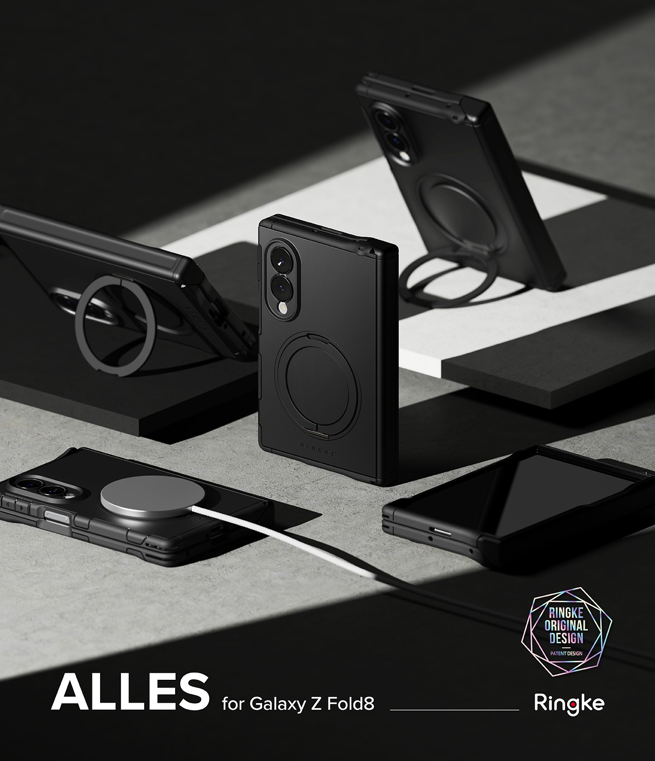 Alles Magnetic Case Samsung Galaxy Z Fold 8 svart