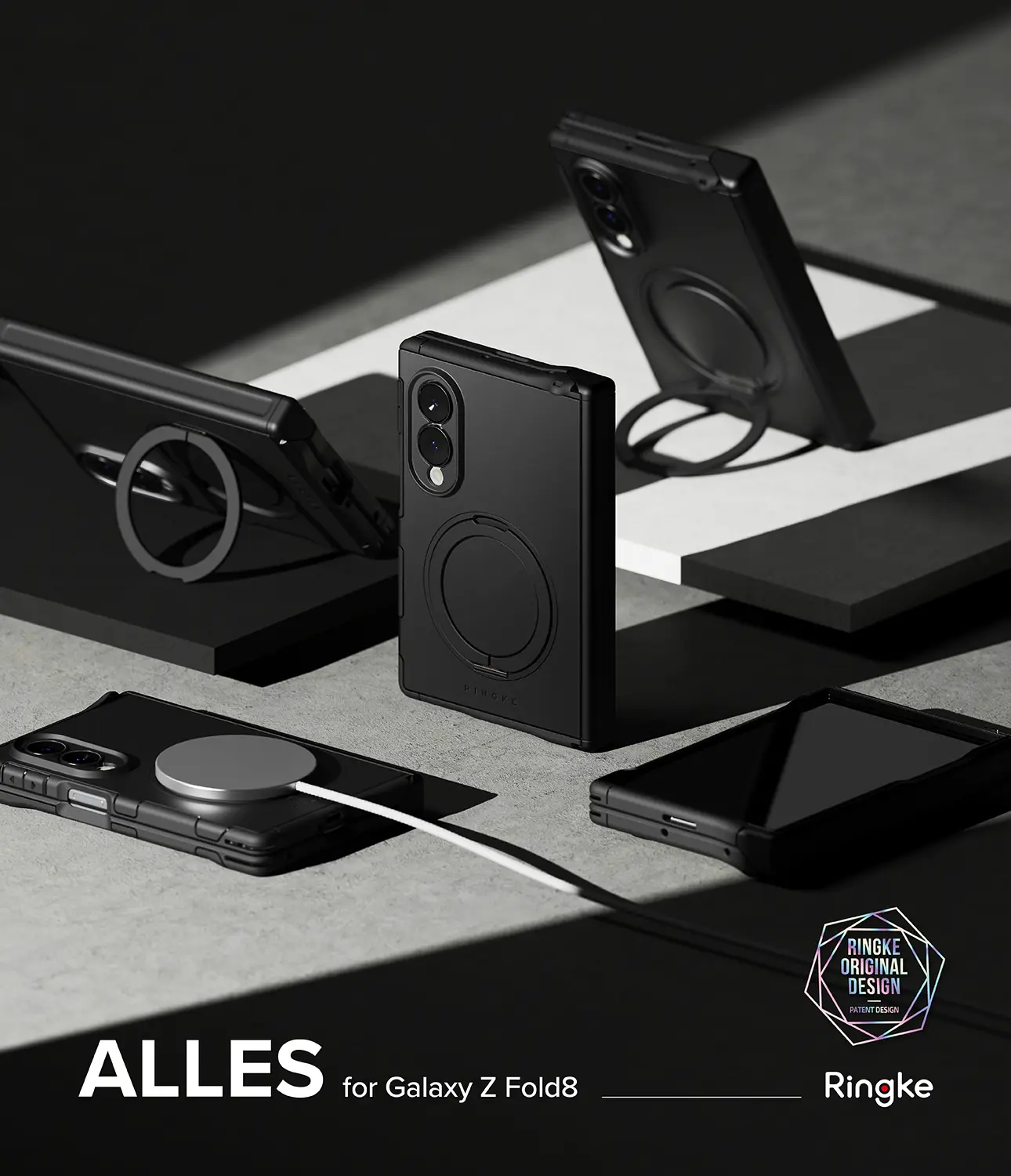 Alles Magnetic Case Samsung Galaxy Z Fold 8 svart