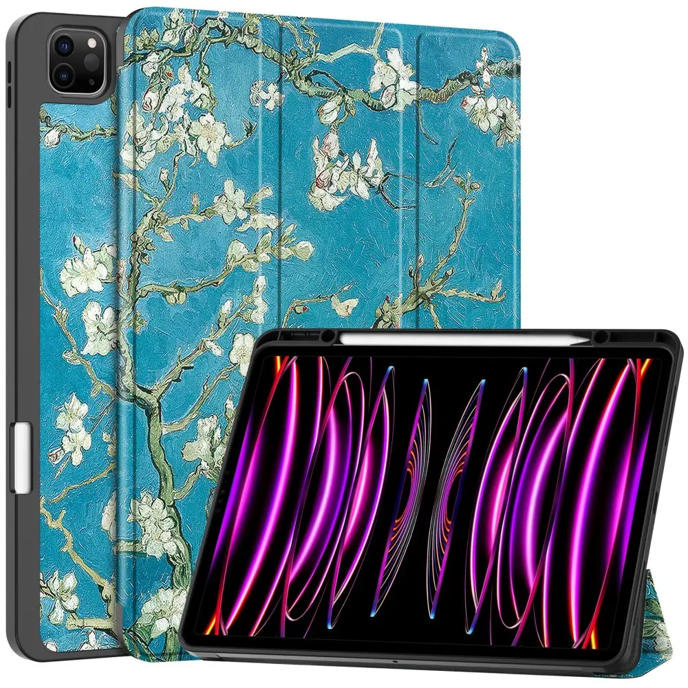 Etui Tri-fold Apple iPad Air 13 2nd Gen (2025) - Kirsebærblomster