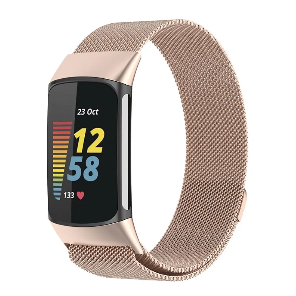 Fitbit Charge 6 Reim Milanese Loop Champagnegull