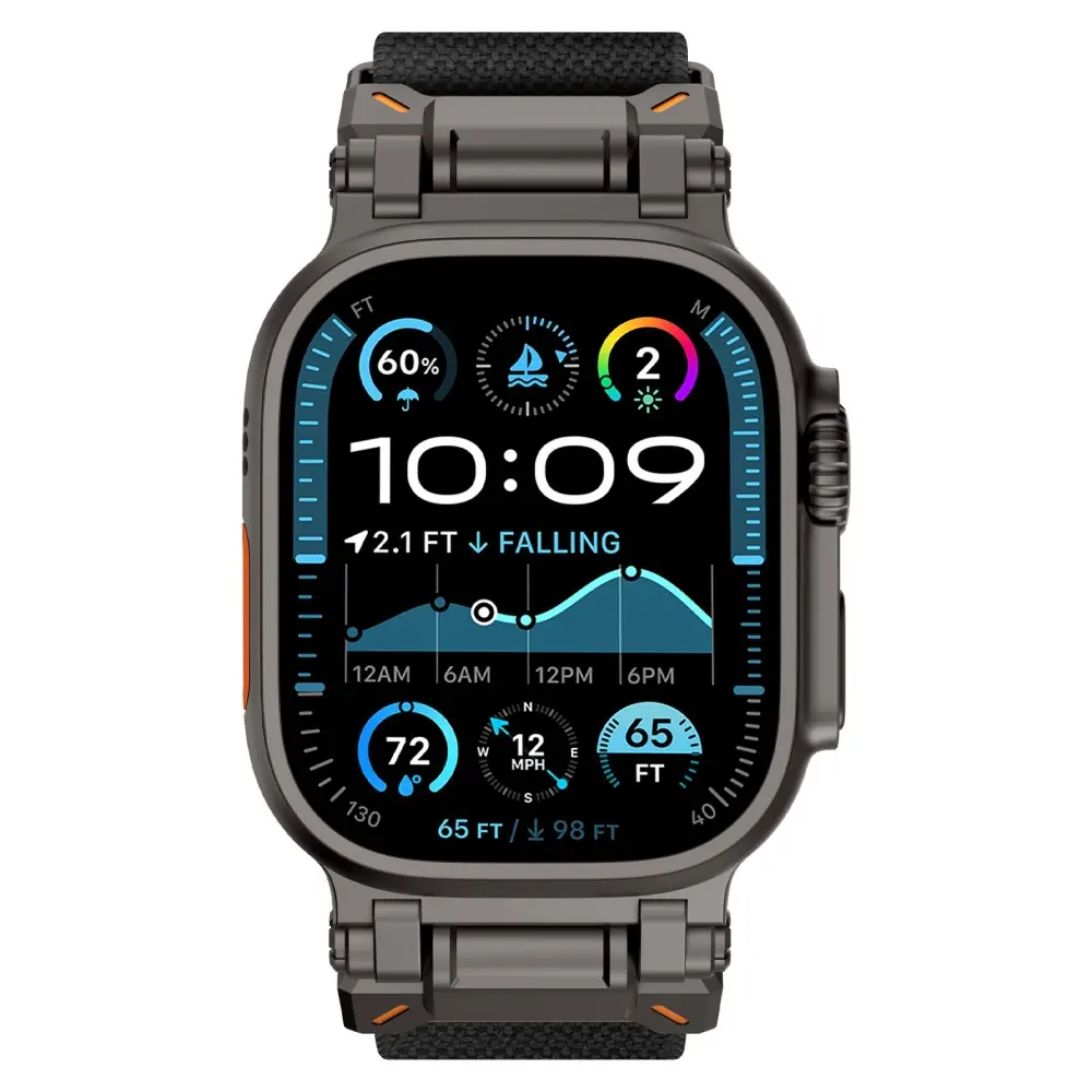 Endure Flex Nylon Strap Apple Watch Ultra 49mm 2nd Gen Svart