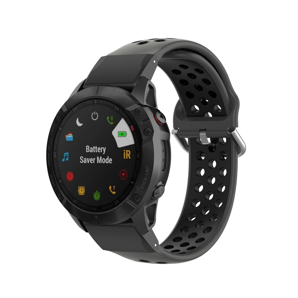 Garmin Fenix 7X Reim Sport Silikon Svart
