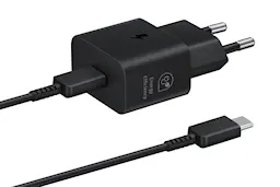Power Vægoplader + Kabel Fast Charge 25W PD USB-C sort