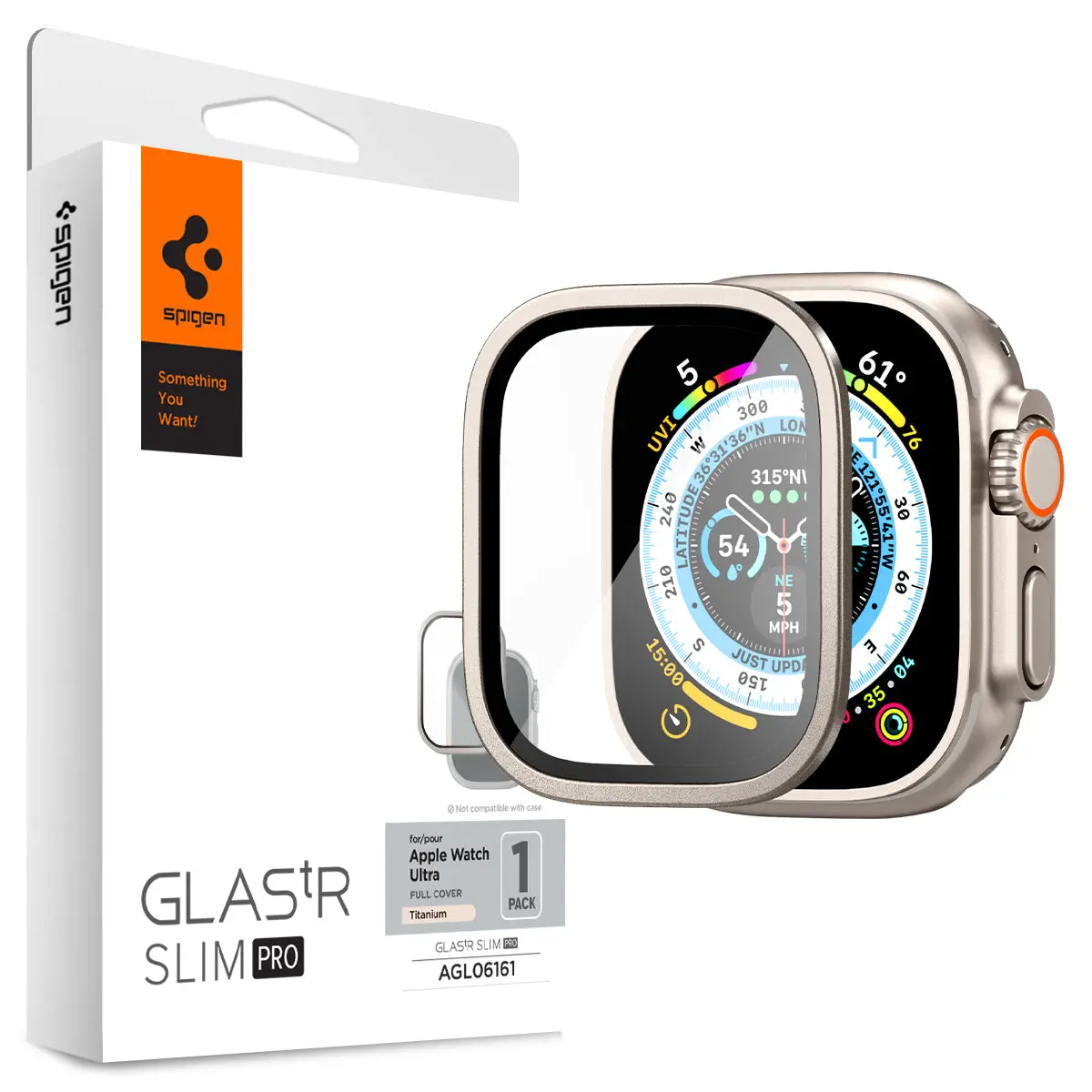 Apple Watch Ultra 49mm 3rd Gen Screen Protector Glas.tR Slim Pro Titanium