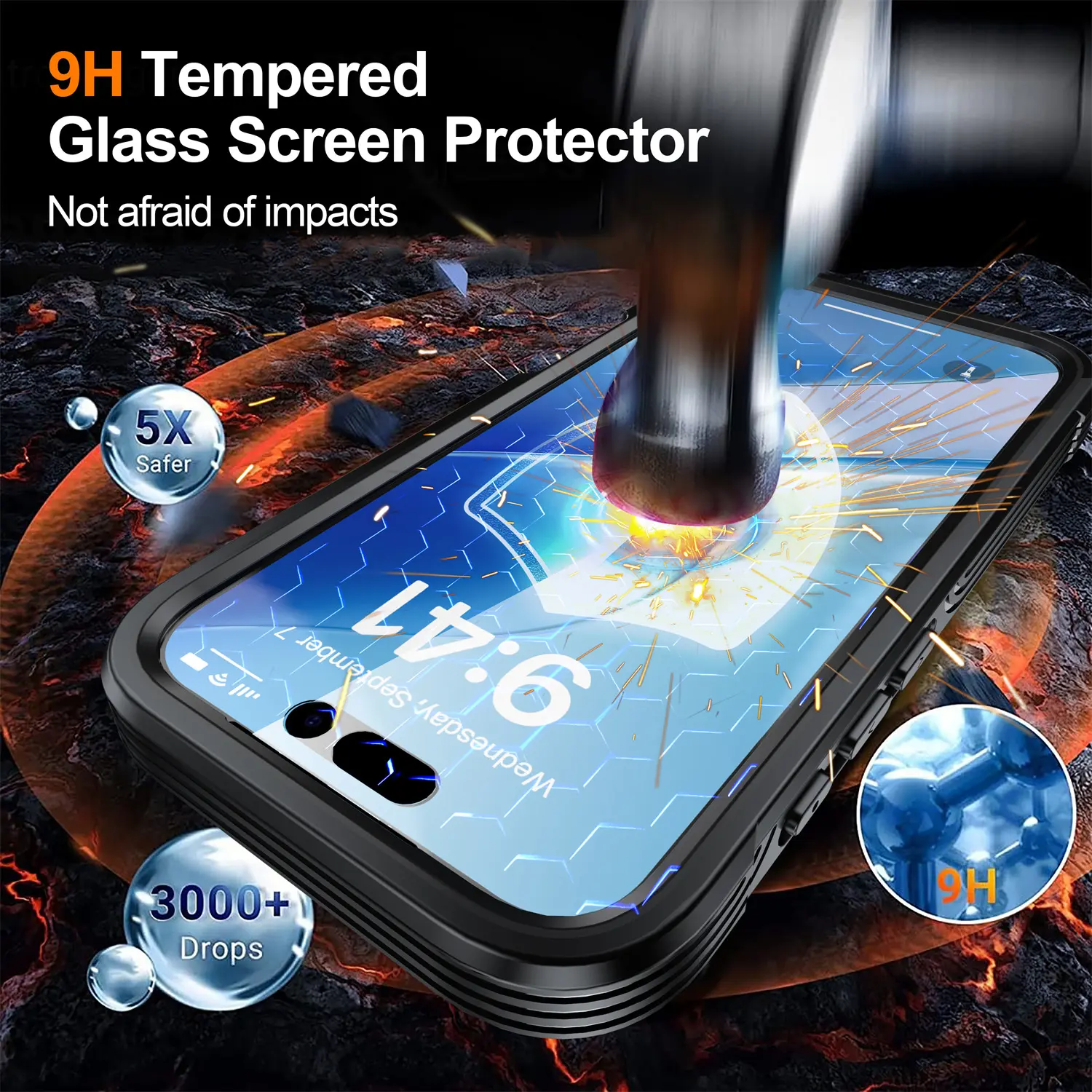 Premium Full Protection Case iPhone 17 Svart
