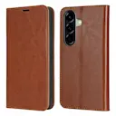 Mobiltaske Ægte Læder Samsung Galaxy A57 Brun