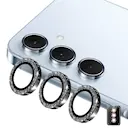 Glitter Linsebeskytter Aluminium Samsung Galaxy S26 Sort