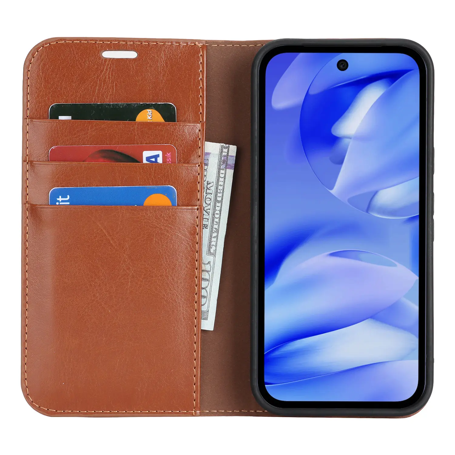 Mobilfodral Äkta Läder Google Pixel 10a Brun