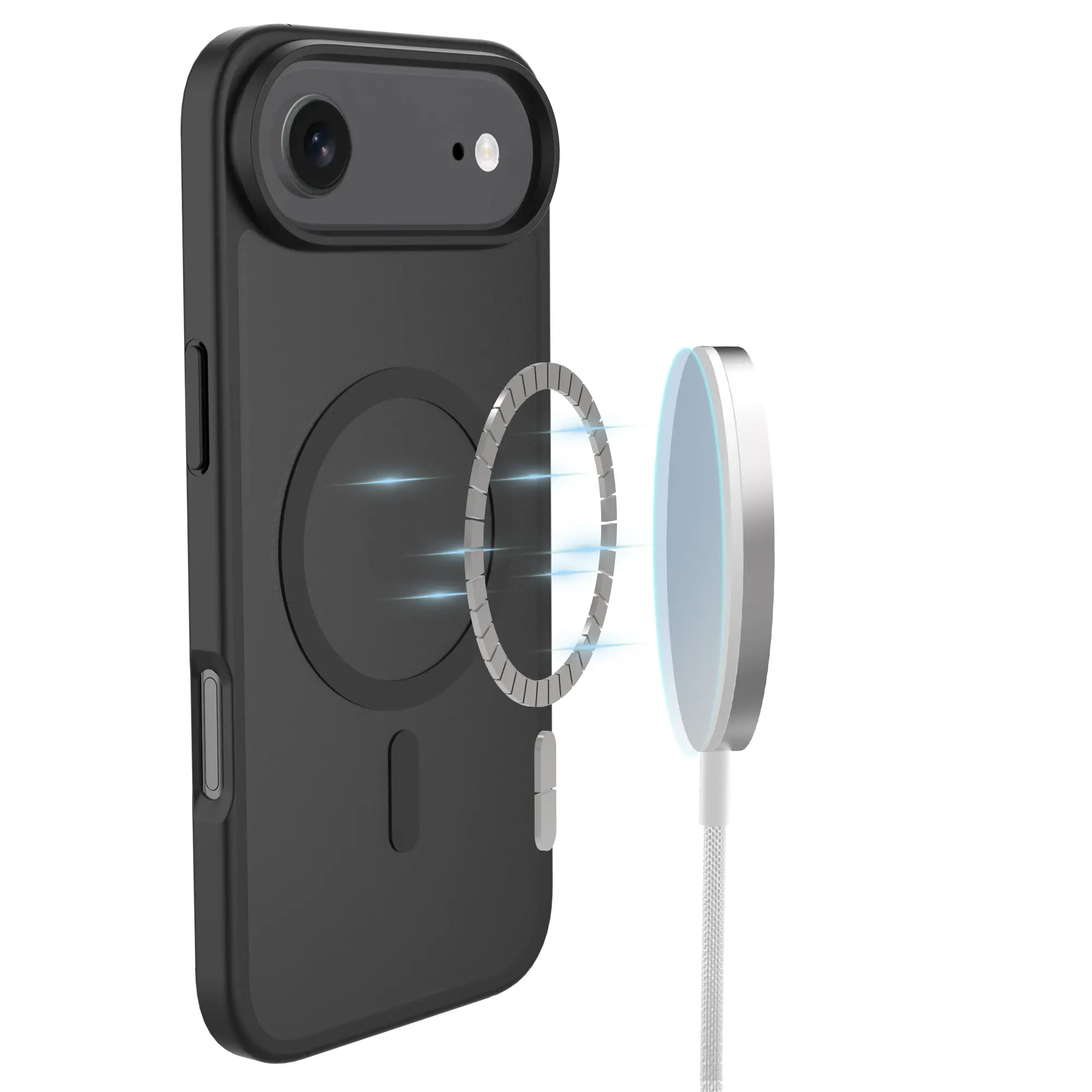 Magnetic Hybrid Skal iPhone Air Frosted Black