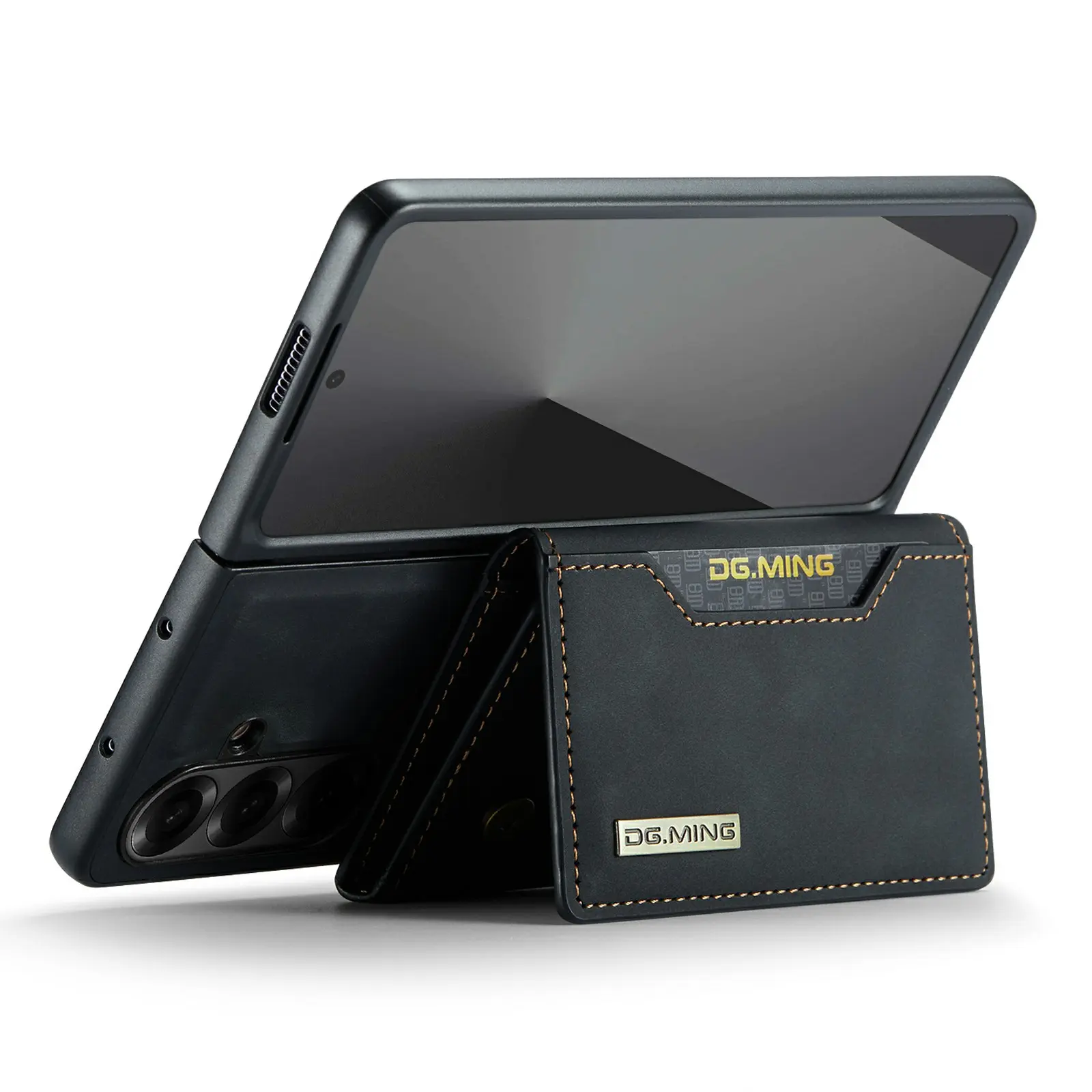 Magnetic Card Slot Case Samsung Galaxy Z Flip 8 Black