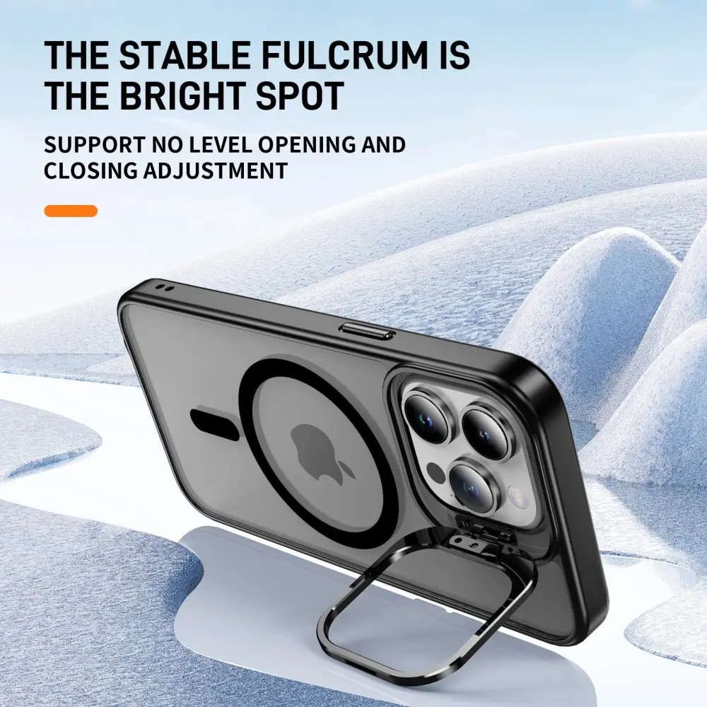 Hybridskal Kickstand MagSafe iPhone 14 Pro Svart