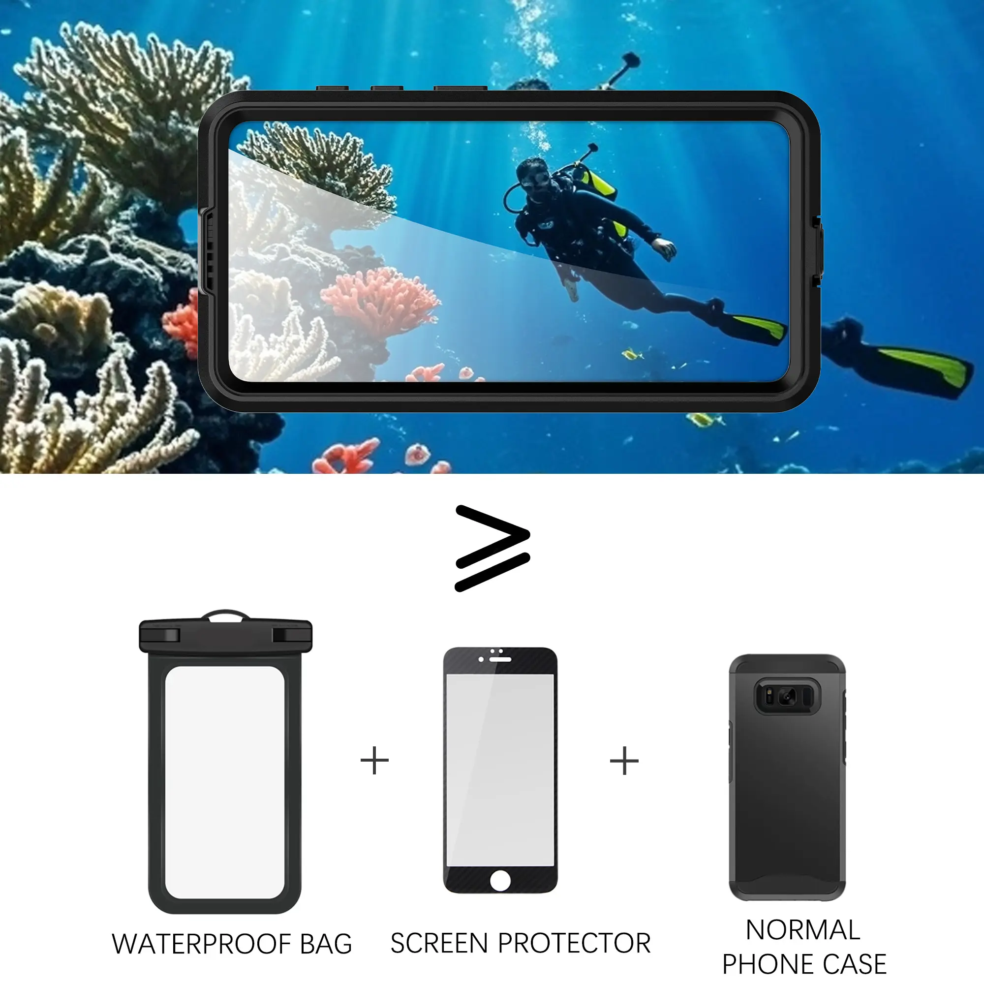 Vattentätt Skal Samsung Galaxy S26 Plus transparent