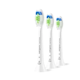 Sonicare W2 Optimal White 2+1-pack borsthuvuden HX6063/87, Vit