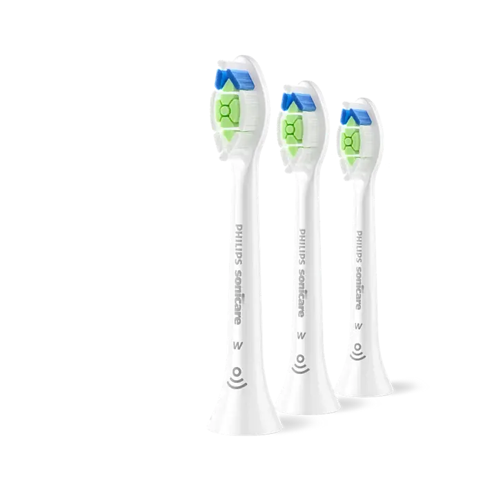 Sonicare W2 Optimal White 2+1-pack børstehoder HX6063/87, Hvit