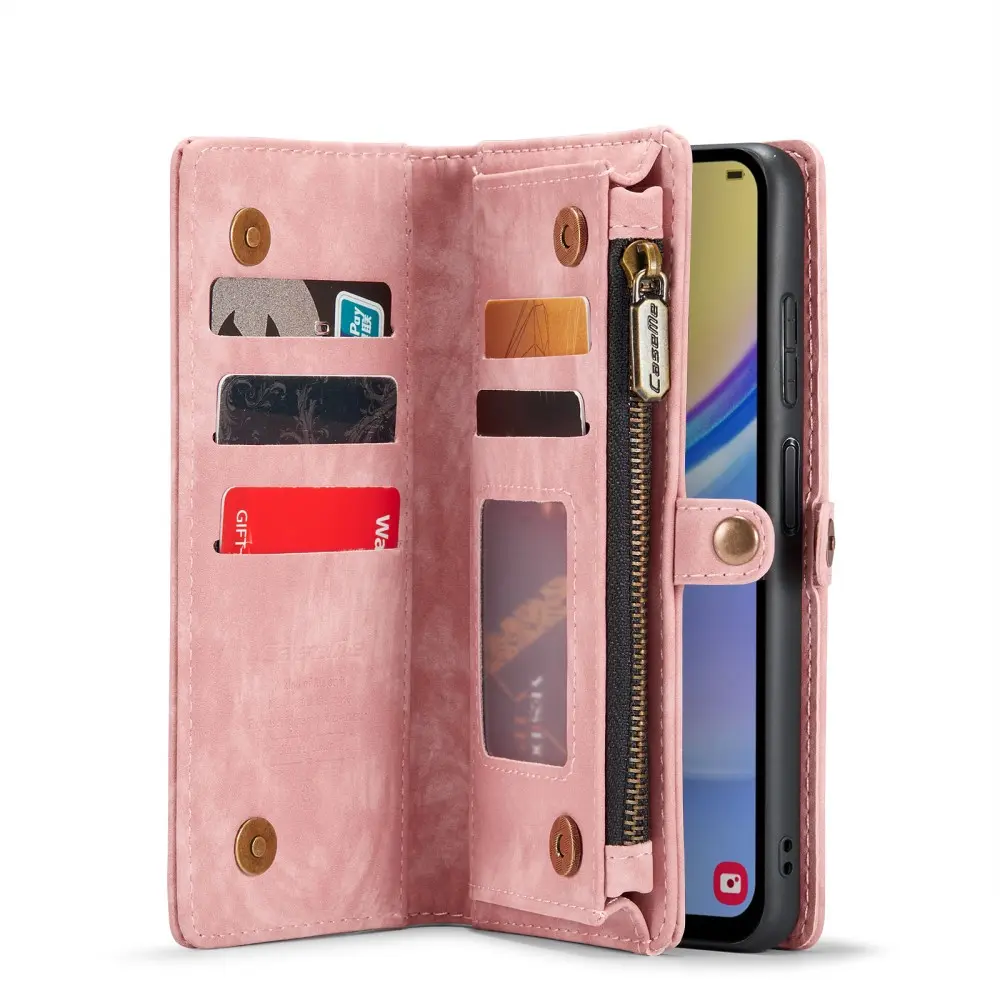 Multi-slot Plånboksfodral Samsung Galaxy A16 Rosa