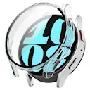 Samsung Galaxy Watch 4 44mm Heldekkende deksel med skjermbeskytter, Gjennomsiktig