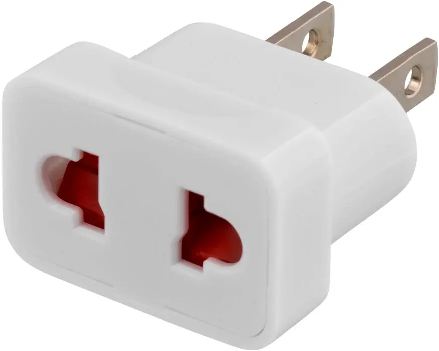 Reseadapter Europa till USA 10A, Vit