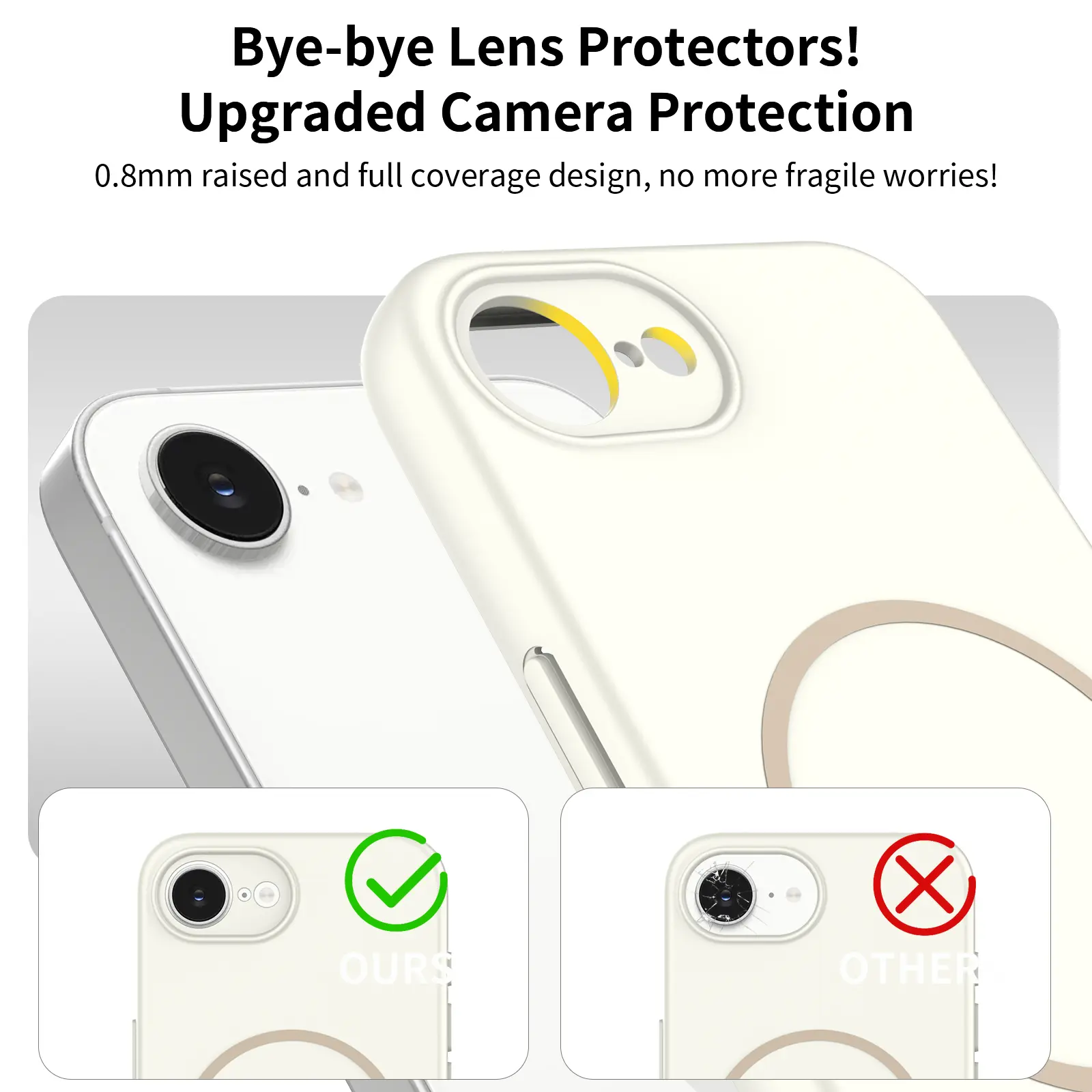 MagSafe-skal SoftArmor iPhone 17e Beige